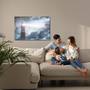Peinture sur toile Mer De Neige Et Phare – Image 7