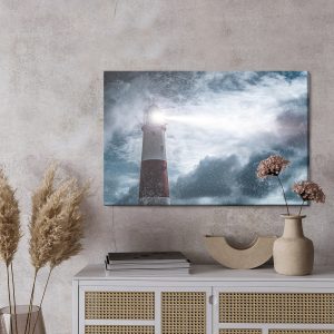 Peinture sur toile Mer De Neige Et Phare – Image 3