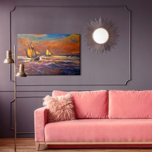Peinture sur toile Abstraction De Tempête De Mer – Image 4