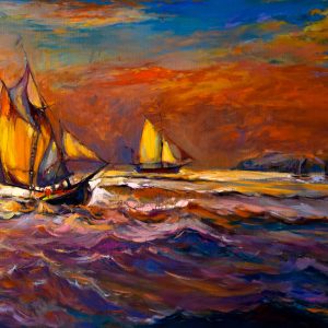 Peinture sur toile Abstraction De Tempête De Mer – Image 1
