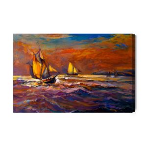Peinture sur toile Abstraction De Tempête De Mer – Image 2