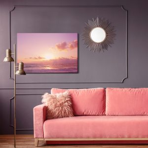 Peinture sur toile Paysage De Mer Rose – Image 4
