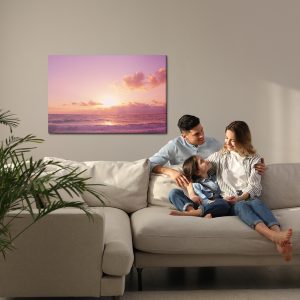 Peinture sur toile Paysage De Mer Rose – Image 7