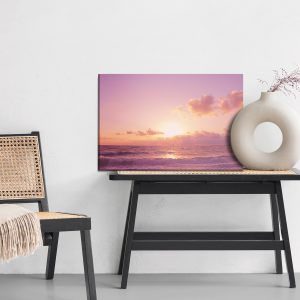 Peinture sur toile Paysage De Mer Rose – Image 6