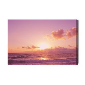 Peinture sur toile Paysage De Mer Rose – Image 2