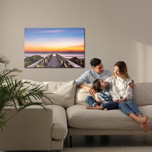 Peinture sur toile Terrasse En Bois Et La Mer – Image 7