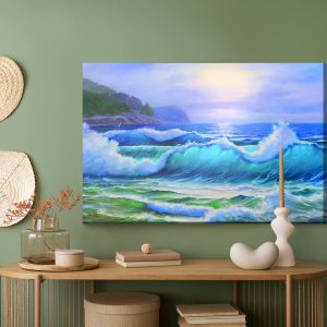 Peinture sur toile Paysage Marin Peint – Image 5