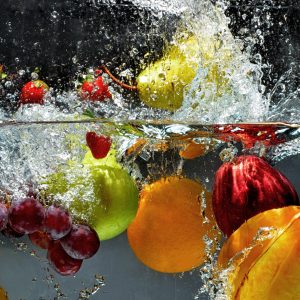 Peinture sur toile Fruits Dans L'eau – Image 1