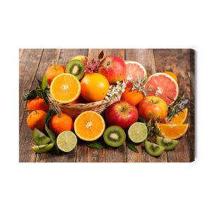 Peinture sur toile Une Corbeille De Fruits D'été – Image 2