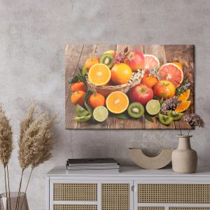 Peinture sur toile Une Corbeille De Fruits D'été – Image 3