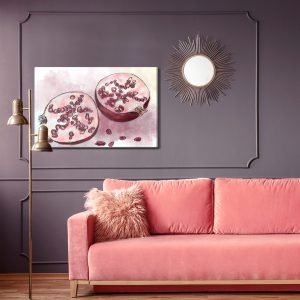 Peinture sur toile Grenades Aquarelles – Image 4