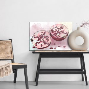 Peinture sur toile Grenades Aquarelles – Image 6