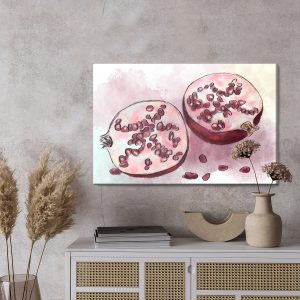 Peinture sur toile Grenades Aquarelles – Image 3