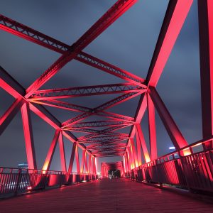 Peinture sur toile Pont De Nuit – Image 1