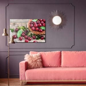 Peinture sur toile Cerises Dans Le Panier – Image 4