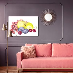 Peinture sur toile Fruits D'été Peints À L'aquarelle – Image 4