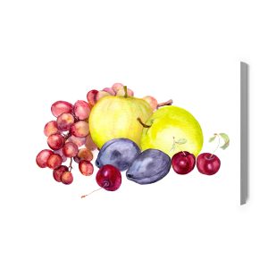 Peinture sur toile Fruits D'été Peints À L'aquarelle – Image 2
