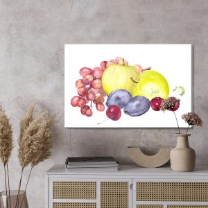 Peinture sur toile Fruits D'été Peints À L'aquarelle – Image 3