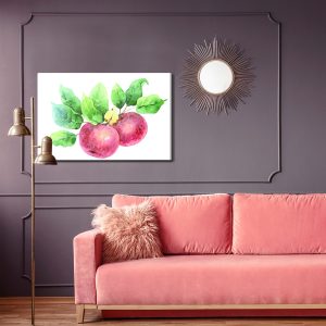 Peinture sur toile Pommes Peintes À L'aquarelle – Image 4