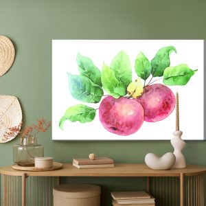 Peinture sur toile Pommes Peintes À L'aquarelle – Image 5