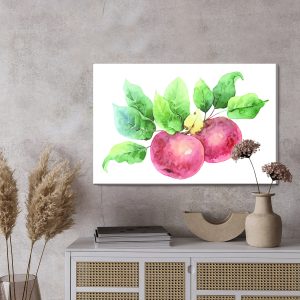 Peinture sur toile Pommes Peintes À L'aquarelle – Image 3