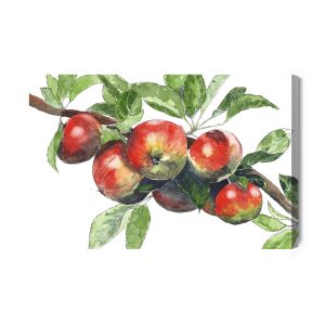 Peinture sur toile Pommes Sur La Branche – Image 2