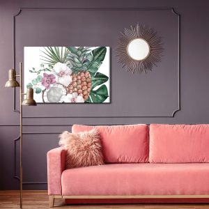 Peinture sur toile Fruits Tropicaux Et Orchidées – Image 4