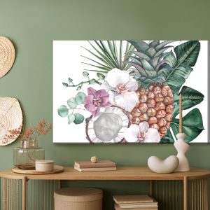 Peinture sur toile Fruits Tropicaux Et Orchidées – Image 5