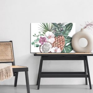 Peinture sur toile Fruits Tropicaux Et Orchidées – Image 6