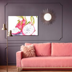 Peinture sur toile Fruit Du Dragon Aquarelle – Image 4