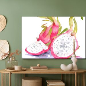 Peinture sur toile Fruit Du Dragon Aquarelle – Image 5