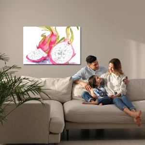 Peinture sur toile Fruit Du Dragon Aquarelle – Image 7