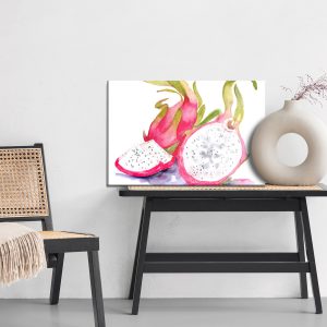Peinture sur toile Fruit Du Dragon Aquarelle – Image 6