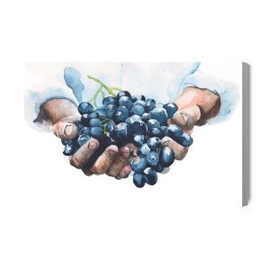 Peinture sur toile Raisins Dans Les Mains – Image 2