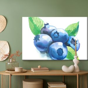Peinture sur toile Bleuets Peints À L'aquarelle – Image 5