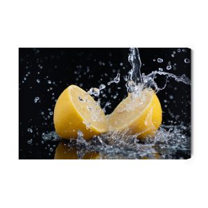 Peinture sur toile Des Citrons Dans L'eau – Image 2
