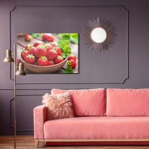 Peinture sur toile Un Bol De Fraises – Image 4