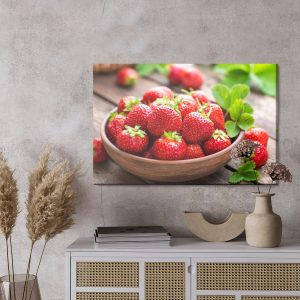 Peinture sur toile Un Bol De Fraises – Image 3