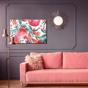 Peinture sur toile Grenades À L'aquarelle – Image 4