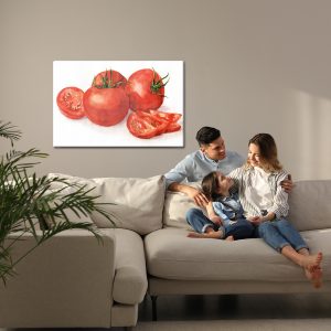 Peinture sur toile Tomates Peintes À L'aquarelle – Image 7