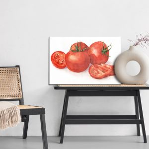 Peinture sur toile Tomates Peintes À L'aquarelle – Image 6