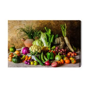 Peinture sur toile Composition Classique De Légumes – Image 2