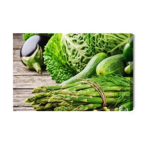 Peinture sur toile Bouquet De Légumes Verts – Image 2
