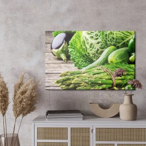 Peinture sur toile Bouquet De Légumes Verts – Image 3