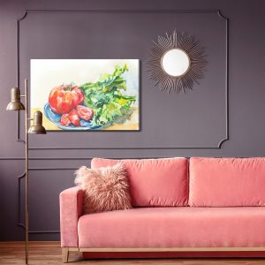 Peinture sur toile Tomate Avec Laitue – Image 4