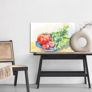 Peinture sur toile Tomate Avec Laitue – Image 6
