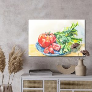 Peinture sur toile Tomate Avec Laitue – Image 3