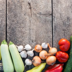 Peinture sur toile Légumes Sur Bois – Image 1
