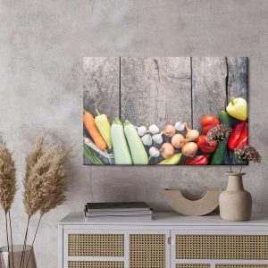 Peinture sur toile Légumes Sur Bois – Image 3