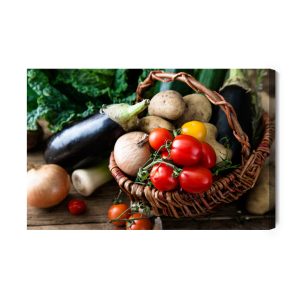 Peinture sur toile Un Panier De Légumes – Image 2